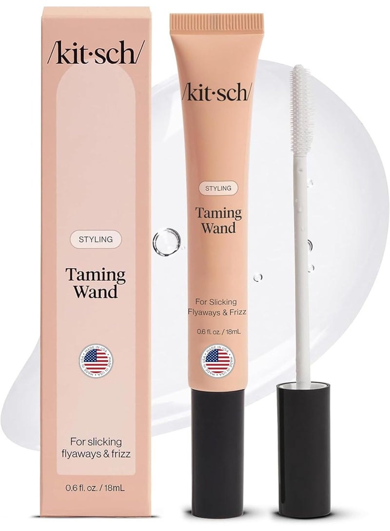 Kitsch Fly Away Stick for Hair - Taming Wand with Biotin, Aloe & Vitamin E - Clear Serum-Like Gel Hair Mascara for Baby Hairs - Lightweight & Multi-Use Hair Stick | Ideal Gifts for Women - 18mL